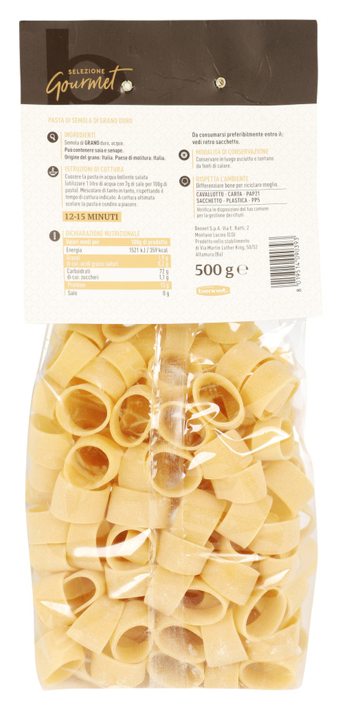 Calamarata Trafilata Al Bronzo Selezione Gourmet Bennet - Foto 3
