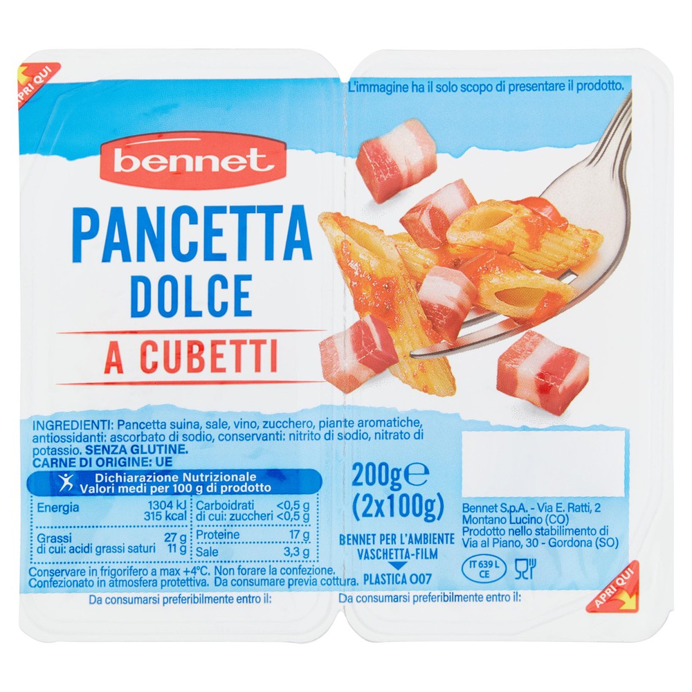 Pancetta Dolce A Cubetti Bennet - Foto 1