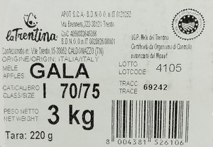 Mele Del Trentino Igp Varieta' Gala (vendita A Cassetta)