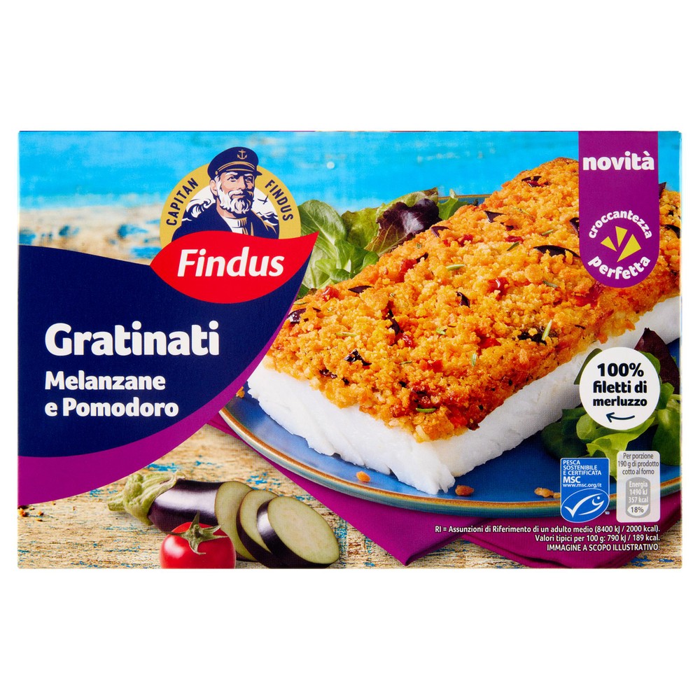 Gratinati Merluzzo E Melanzane Capitan Findus - Foto 1