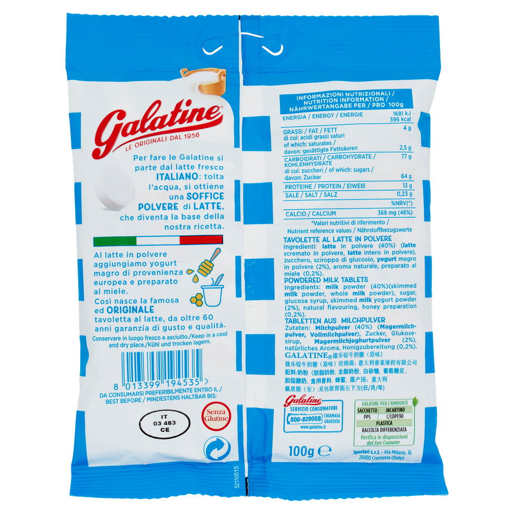 Caramelle Tavolette Al Latte Galatine - Foto 3