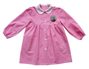 Grembiule Asilo Bambina 3 Anni Vichy Rosa - Foto 1