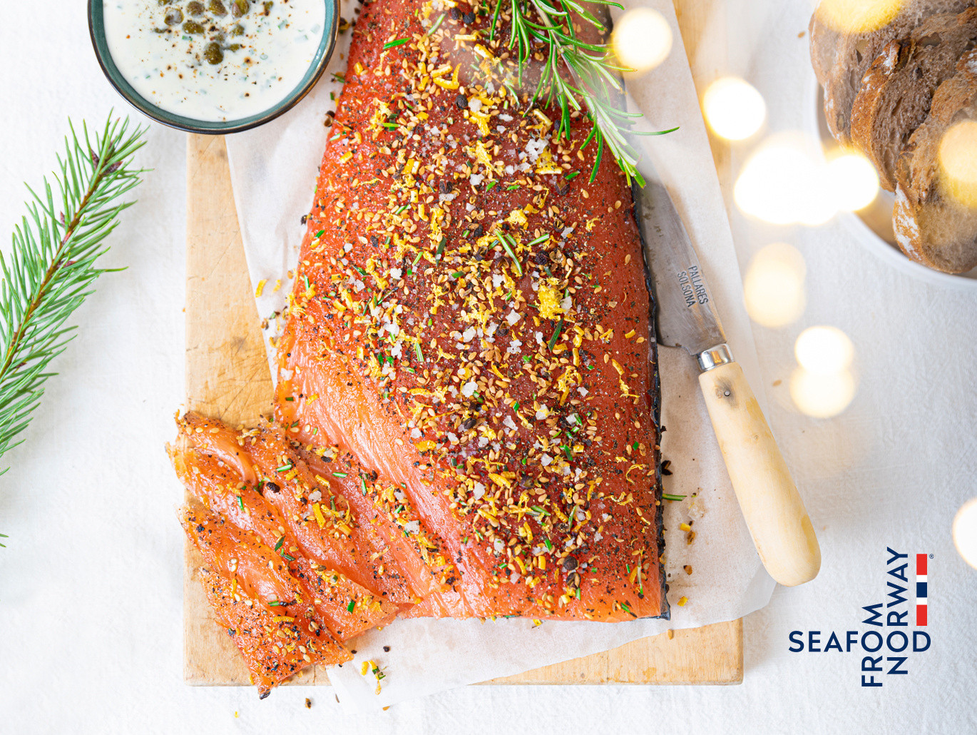 Gravlax di salmone norvegese