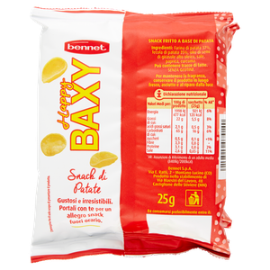 Snack Petali Di Patata Happy Baxi 6x25g Bennet - Foto 3