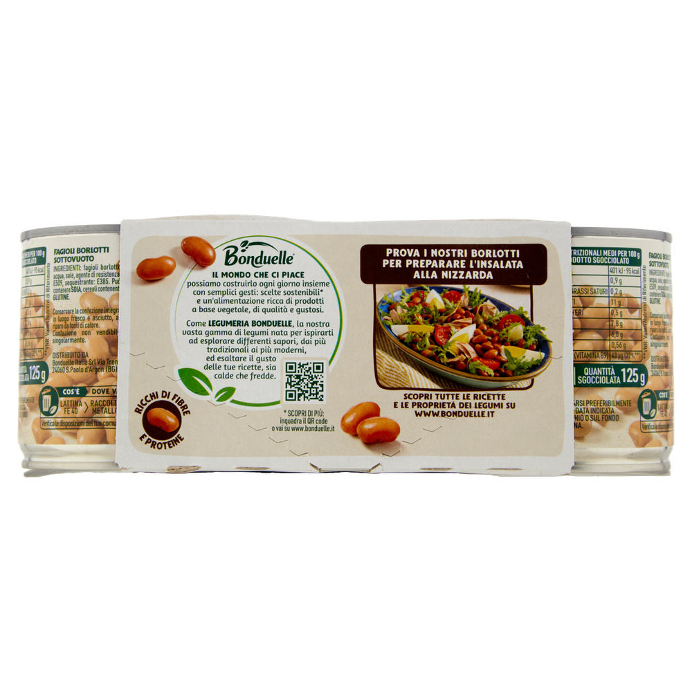 Fagioli Borlotti Al Vapore 3x125g Bonduelle - Foto 3