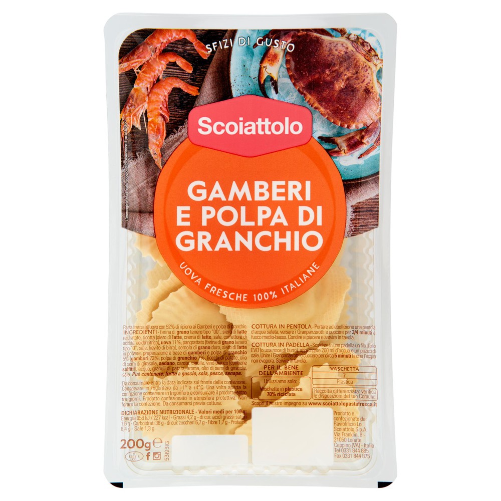 Granpanzerotti Con Gamberi E Polpa Di Granchio Scoiattolo - Foto 1