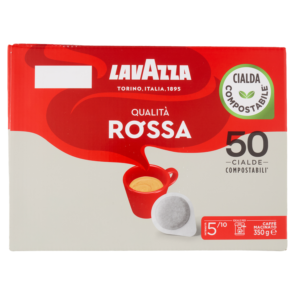 Caffe' Qualita' Rossa Lavazza In Cialde Compostabili 50pz - Foto 3