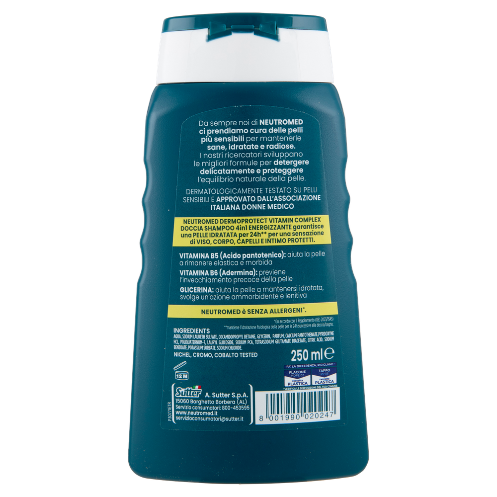 Doccia Shampoo Energizzante Uomo 4 In 1 Neutromed - Foto 3