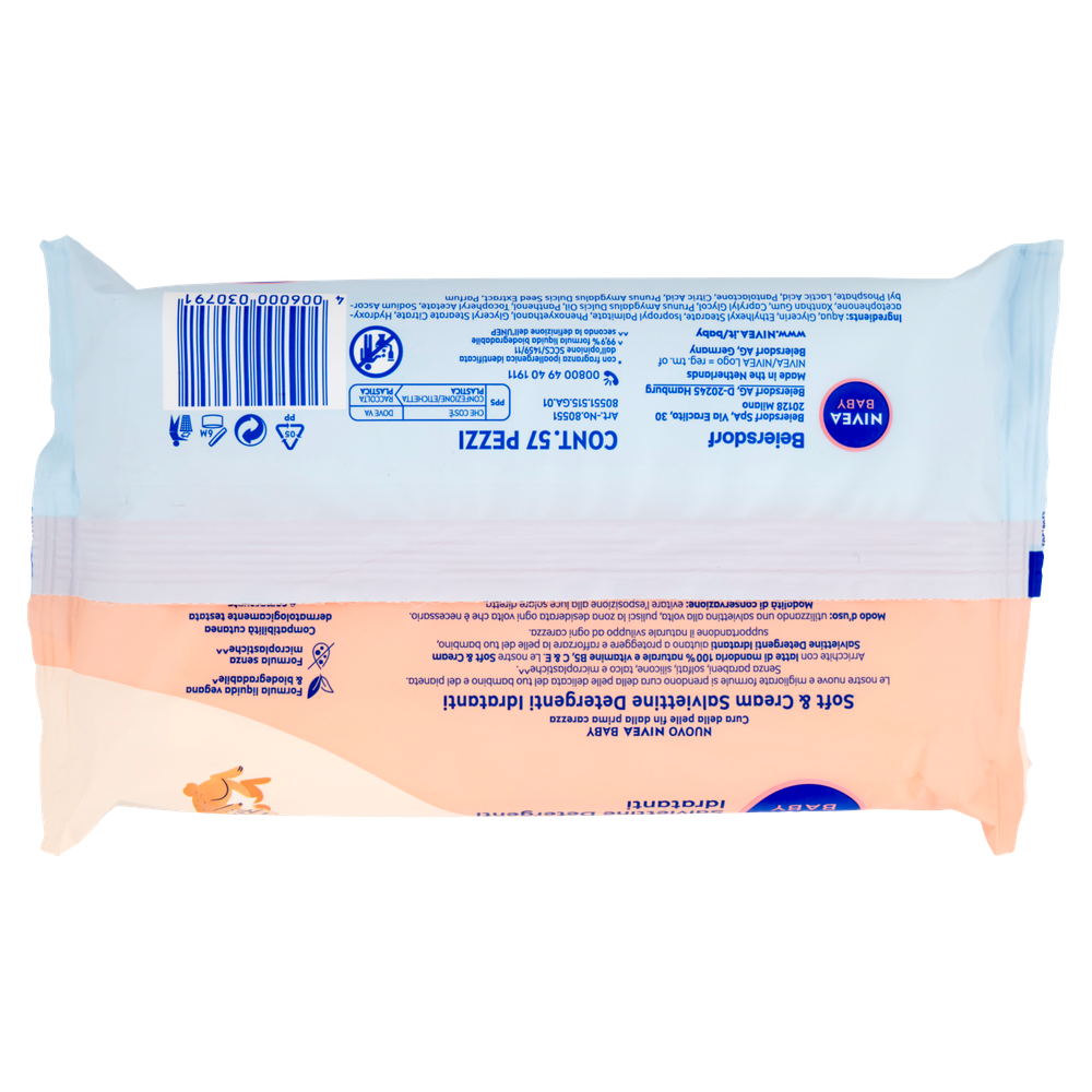 Salviettine Baby Soft & Cream Nivea - Foto 3