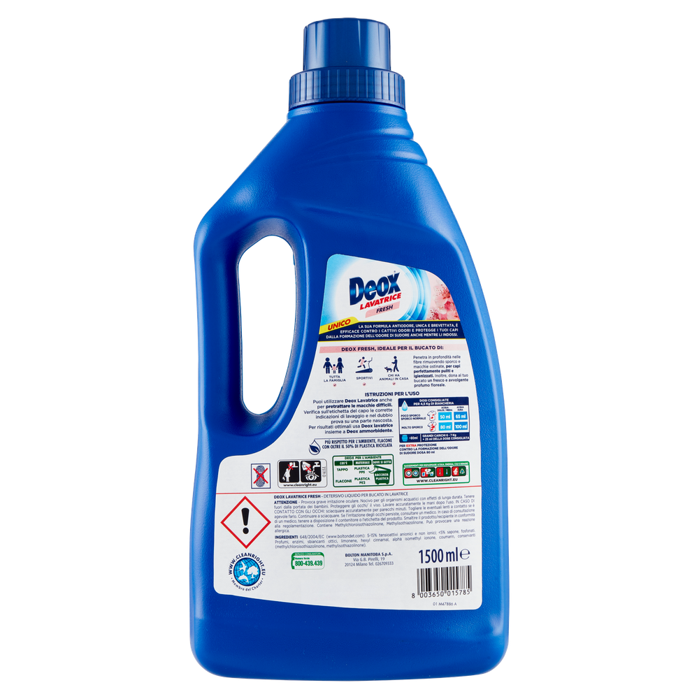 Detersivo Liquido Per Lavatrice Blu Deox,Conf. Da 30 Lavaggi - Foto 3