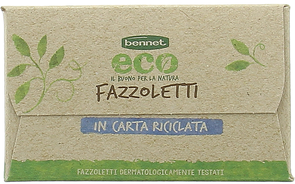 100 Fazzoletti In Carta Riciclata Bennet Eco 4 Veli - Foto 2