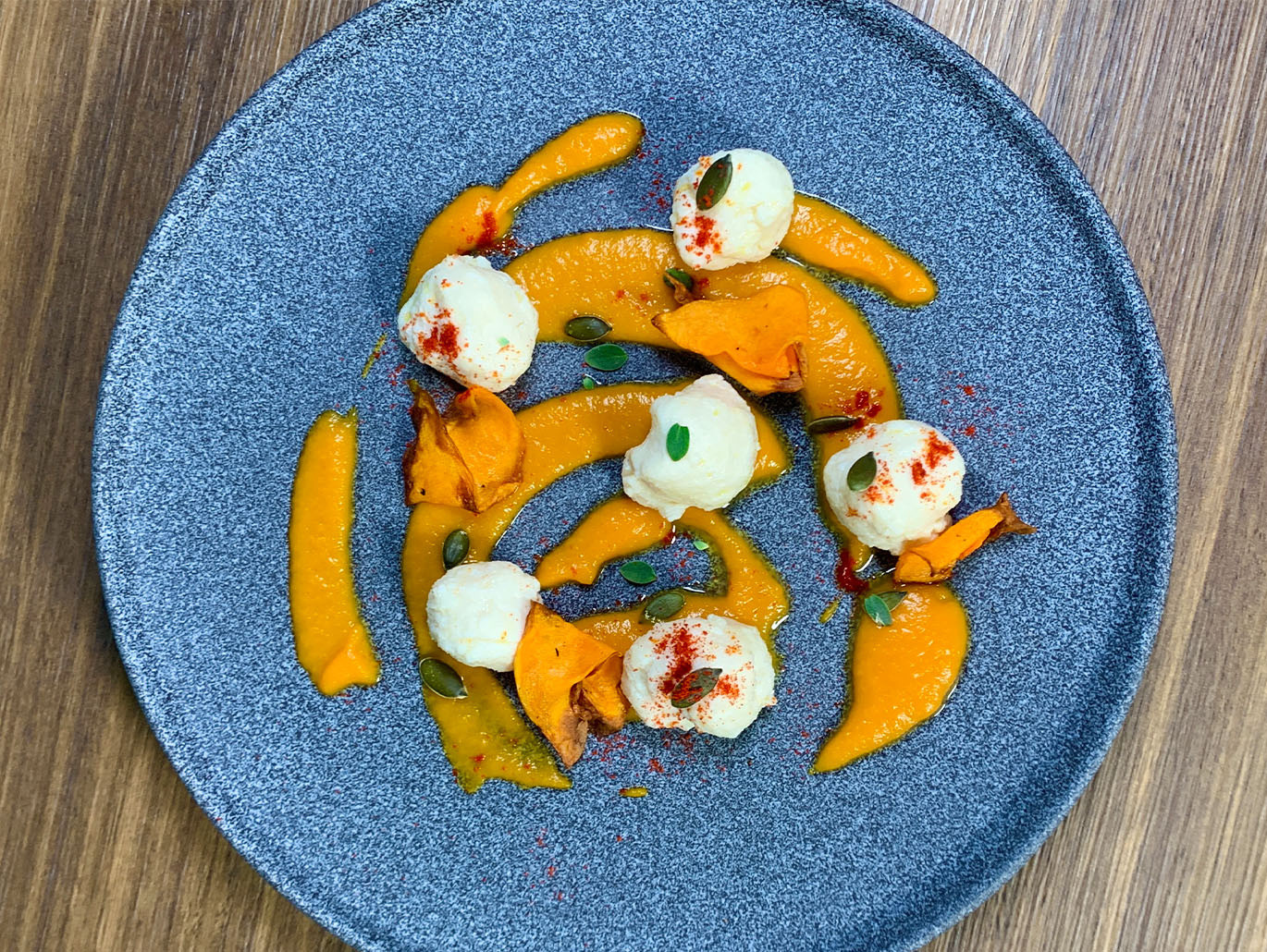 Gnocchi di capasanta, zucca e whisky