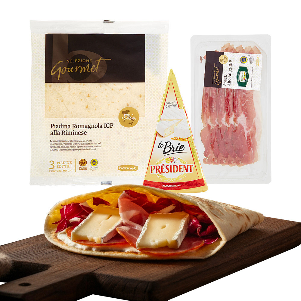 Piadina Romagnola Igp x3, Speck e Brie - Foto 1