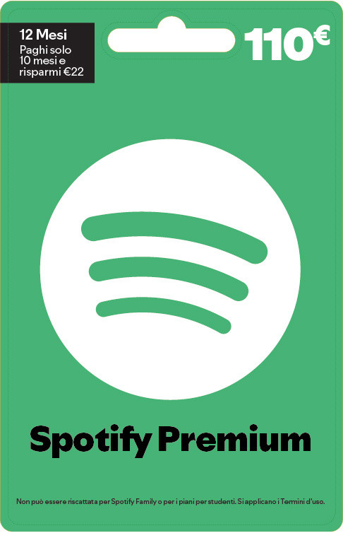 Spotify Carta Regalo 110 Euro - Foto 1