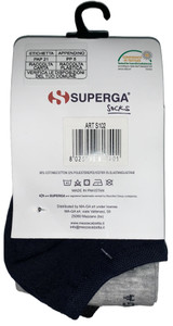 Calze Donna Tg Unica Nero/Grigio/Blu Conf Da 3 Superga - Foto 2