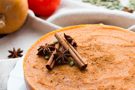 Cheesecake zucca e zenzero
