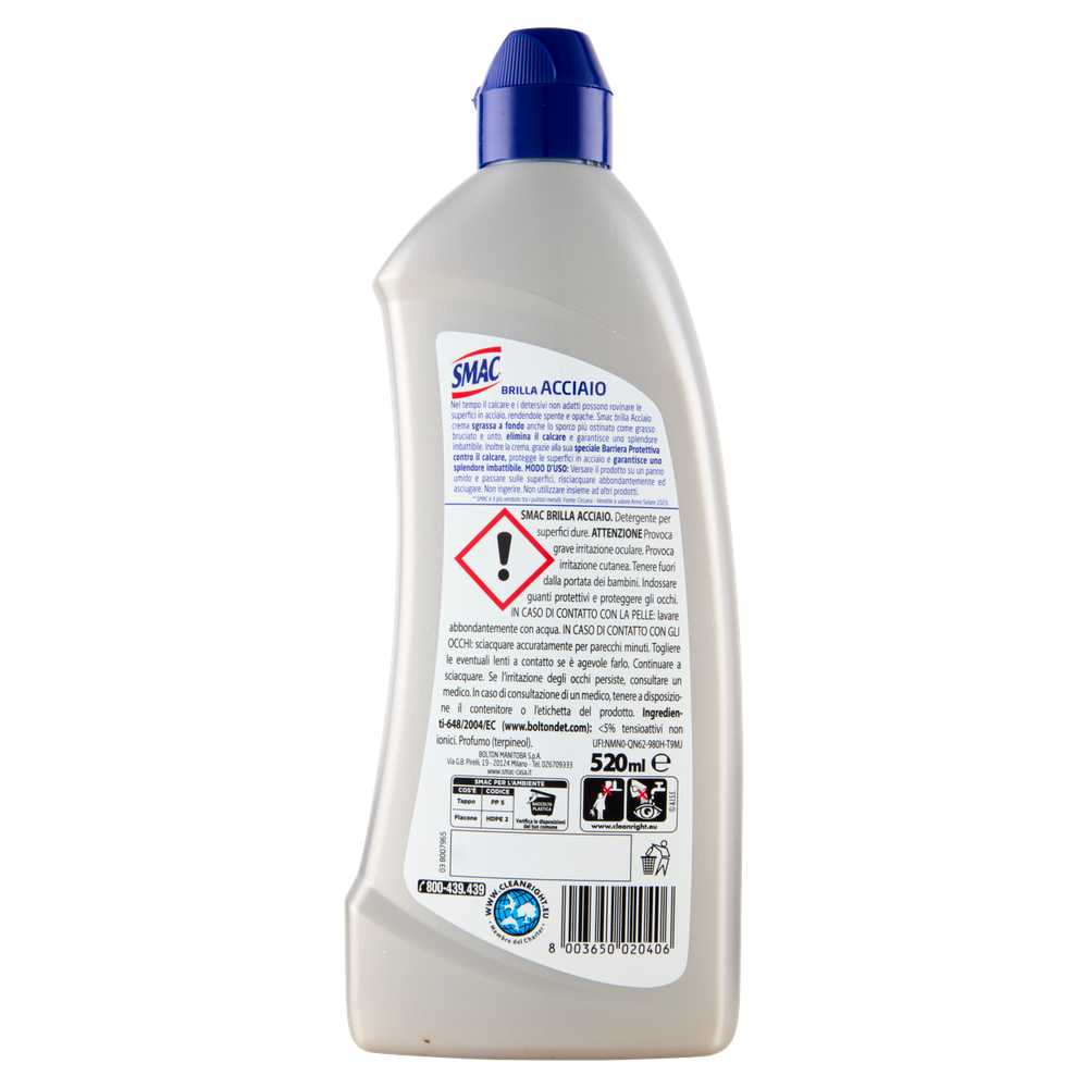 Crema Detergente Per Acciaio Brillacciaio Smac - Foto 3