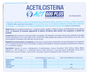 Acetilcisteina Act Plus Nac 600 - Foto 3