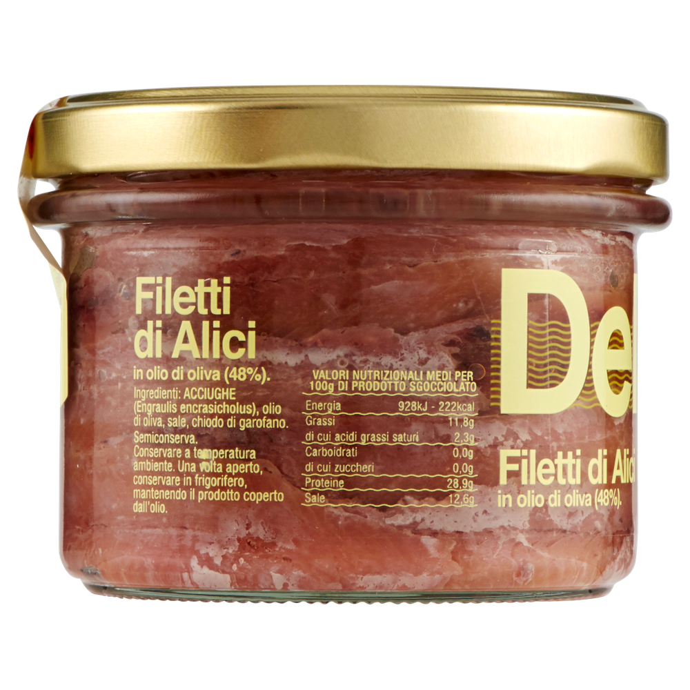 Filetti Alici Tese In Olio Di Oliva Delicius