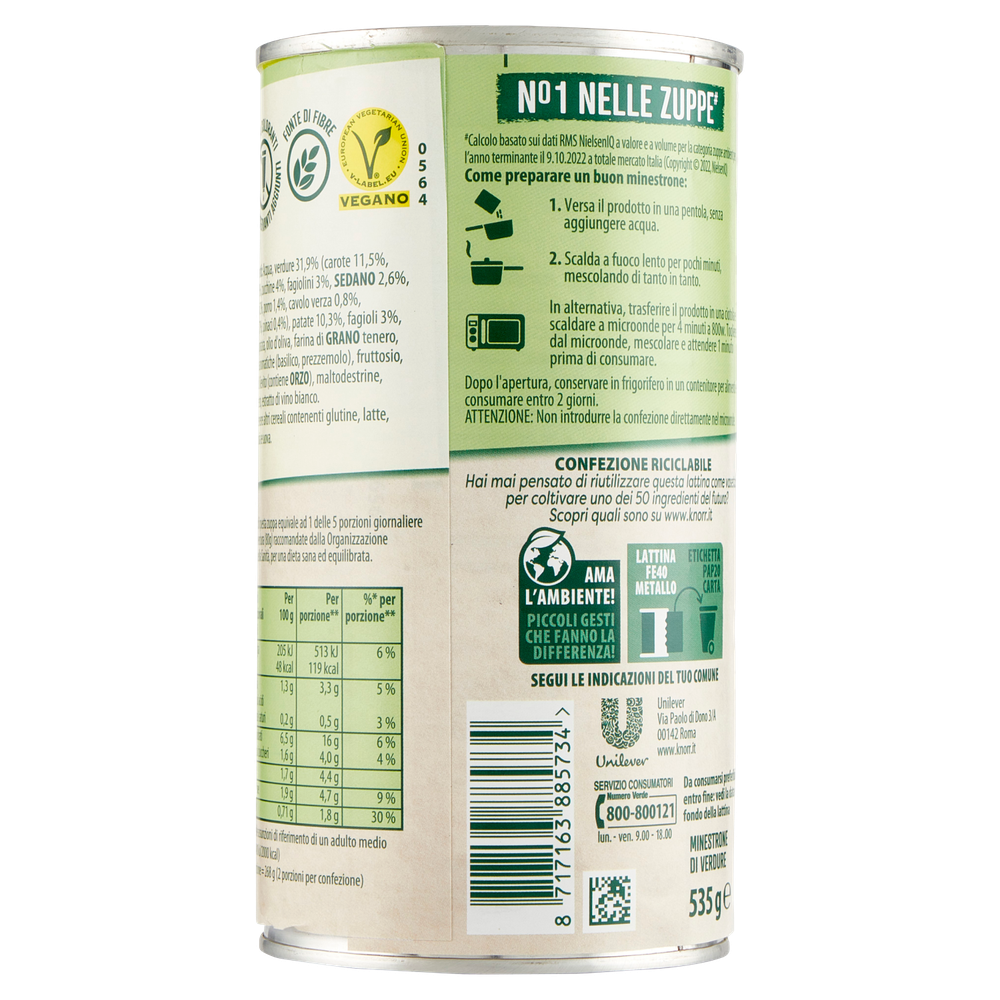 Minestrone Di 11 Verdure Senza Conservanti Knorr - Foto 3