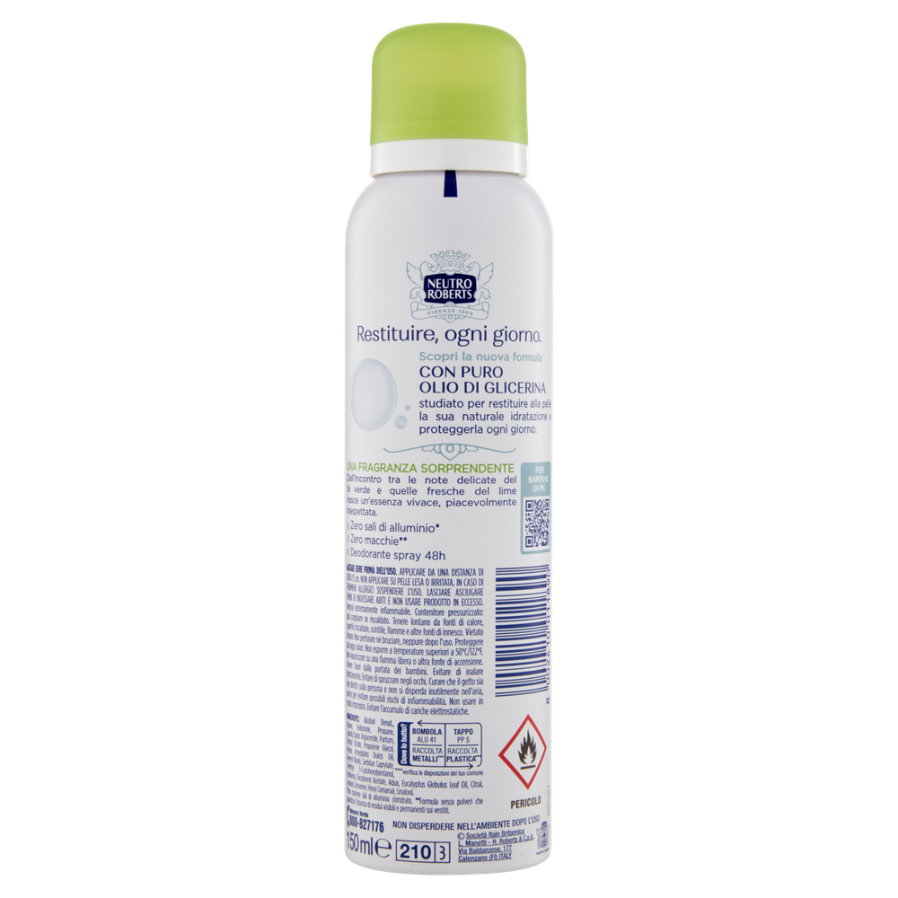 Deodorante Spray Fresco Verde Neutro Roberts - Foto 3