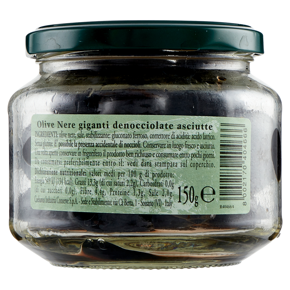 Olive Nere Giganti Denocciolate E Sgocciolate Coelsanus - Foto 3