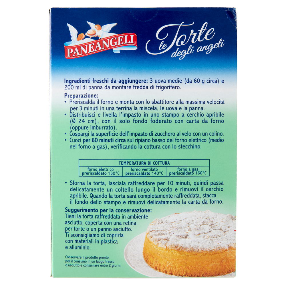 Preparato Per Torta Le Torte Degli Angeli Gusto Vaniglia Paneangeli - Foto 3