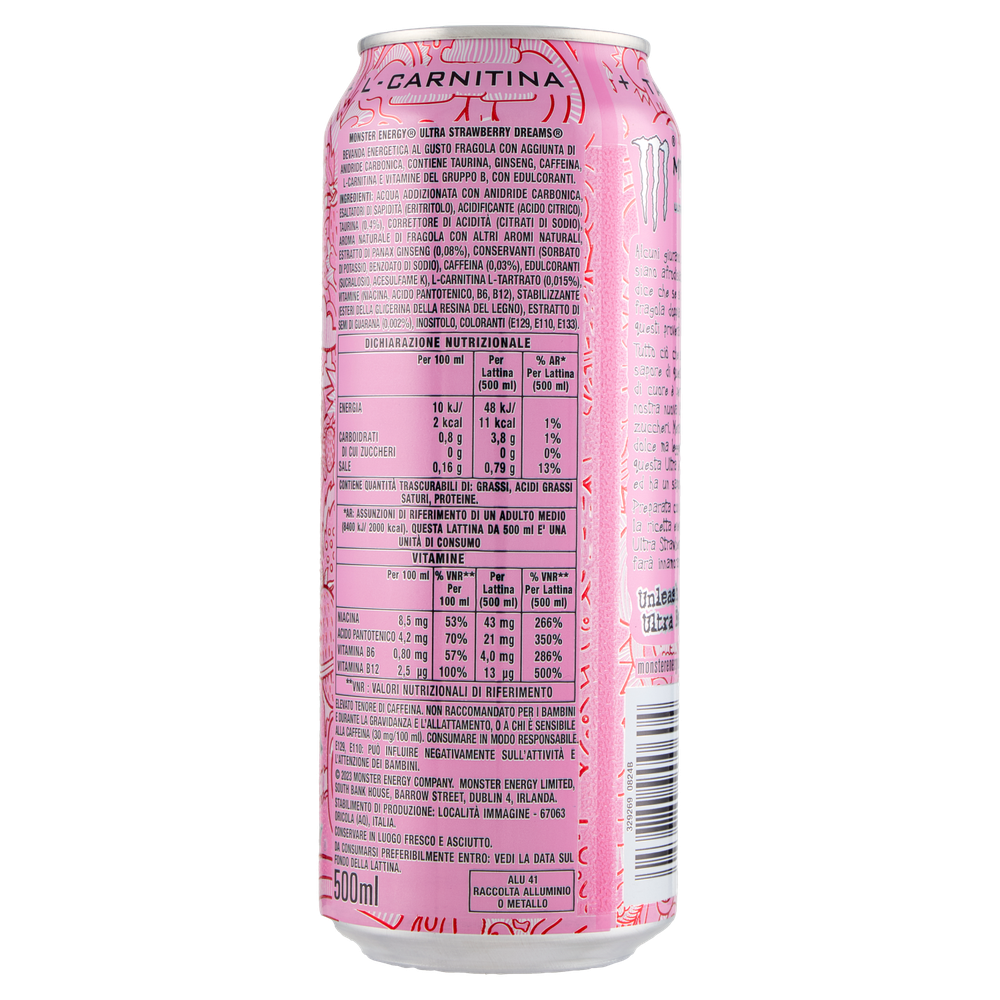 Energy Drink Ultra Strawberry Dreams Monster - Foto 3