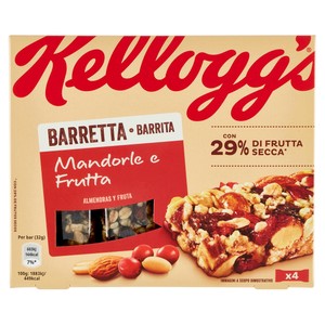 Barrette Arachidi, Mandorle, Mirtilli, Avena, Uvette 4x32g Kellogg's - Foto 1