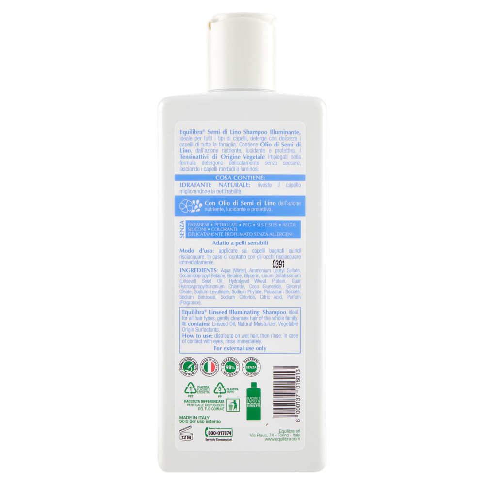 Shampoo Semi Di Lino Equilibra