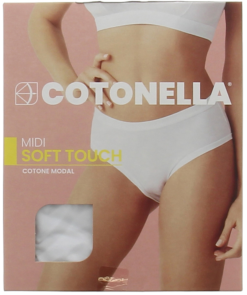 Slip Midi Donna Soft Touch 4 Bianco Cotonella