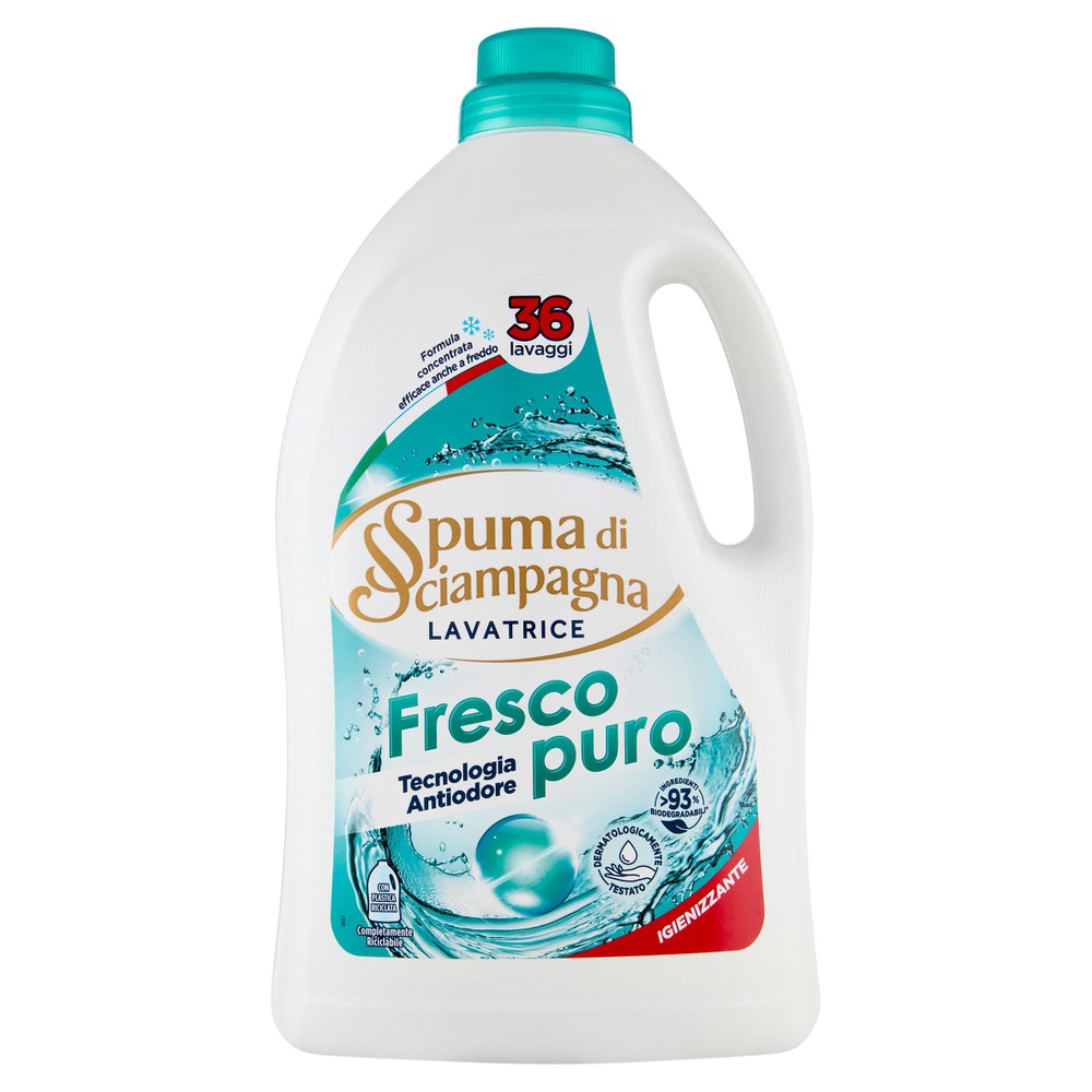 Detersivo Liquido Per Lavatrice Frescopuro Spuma Di Sciampagna - Foto 1