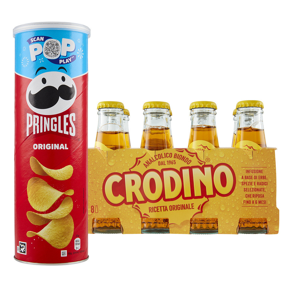 Patatine Pringles Original + Crodino X8 - Foto 1