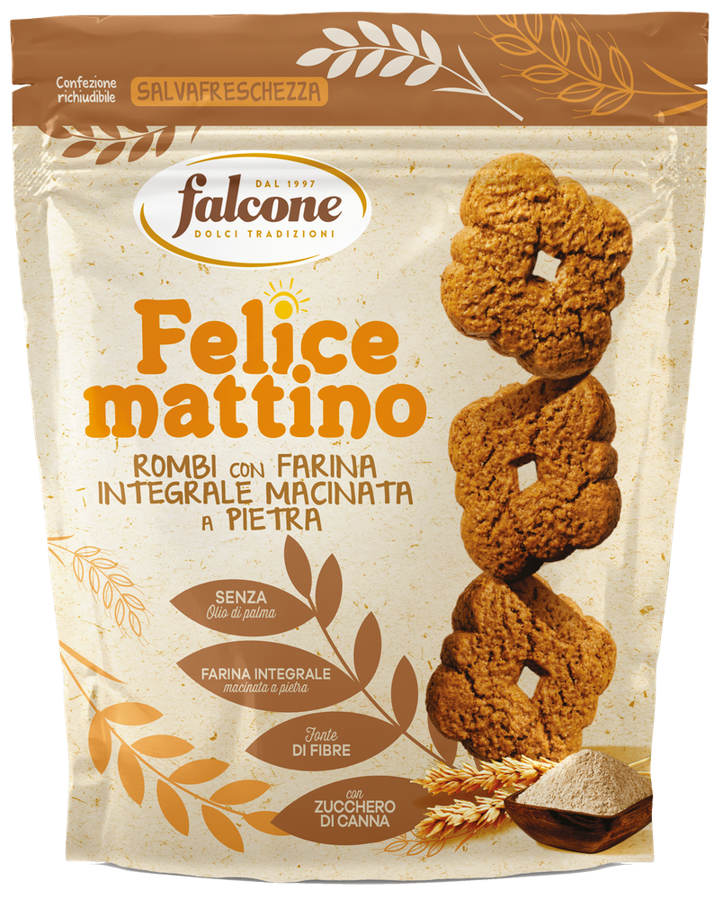 Biscotti Integrali Rombi Con Farina Macinata A Pietra Falcone - Foto 1