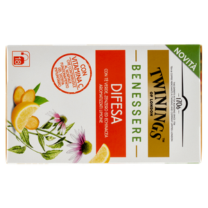 Infuso Benessere Difesa Tè Verde Con Vitamina C 18x2g Twinings - Foto 3