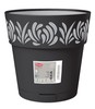 Vaso Opera Gaia Con Riserva D'acqua D.20 Cm Colore Grafite Stefanplast