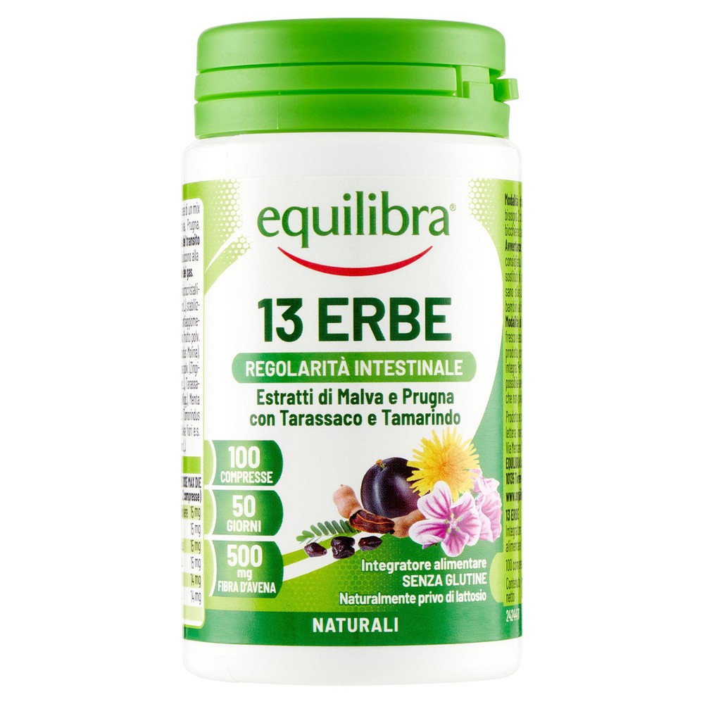 Equilibra 13 Erbe (con Fibra) 100 Compresse - Foto 1