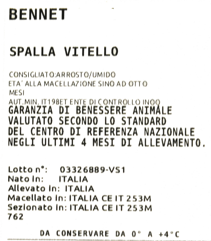 Spalla Di Vitello Filiera Valore Bennet - Foto 3