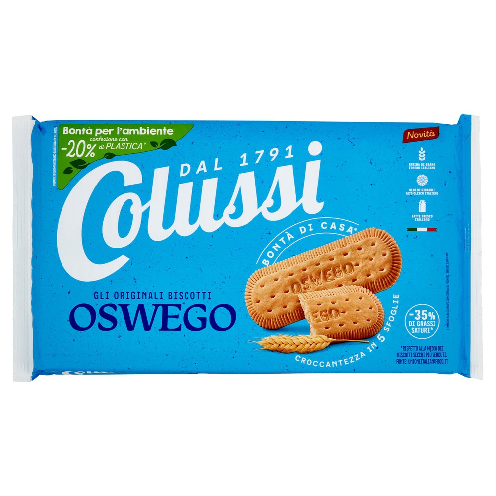 Biscotti Secchi Oswego Classici 2x250g Colussi - Foto 1