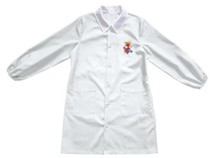 Grembiule Asilo Bambino 6 Anni Bianco Ricamo Spidey - Foto 1
