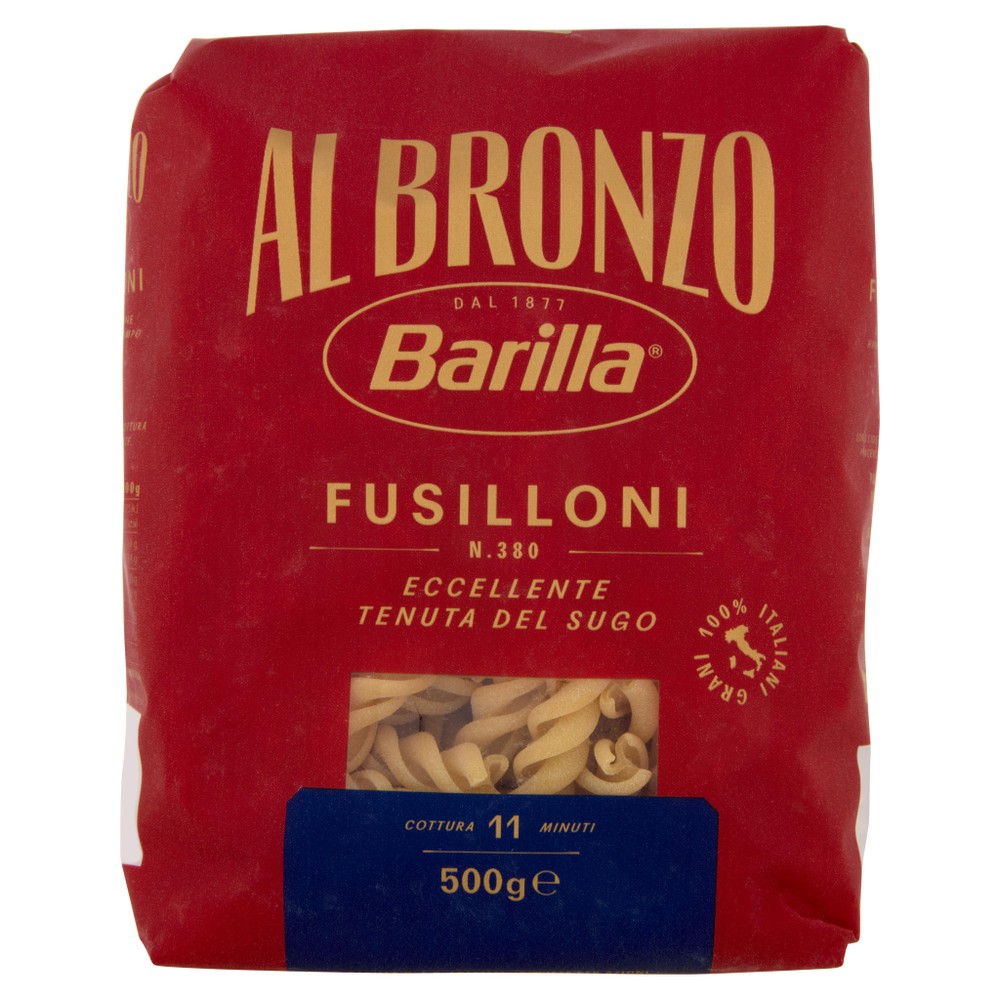 Pasta Fusilloni N.380 Al Bronzo Barilla - Foto 1