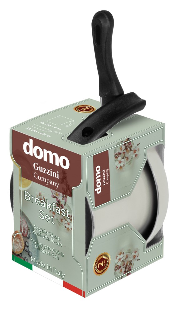 Padella 14 Cm + Bollilatte D10 Cm Breakfast Crema Domo - Foto 1