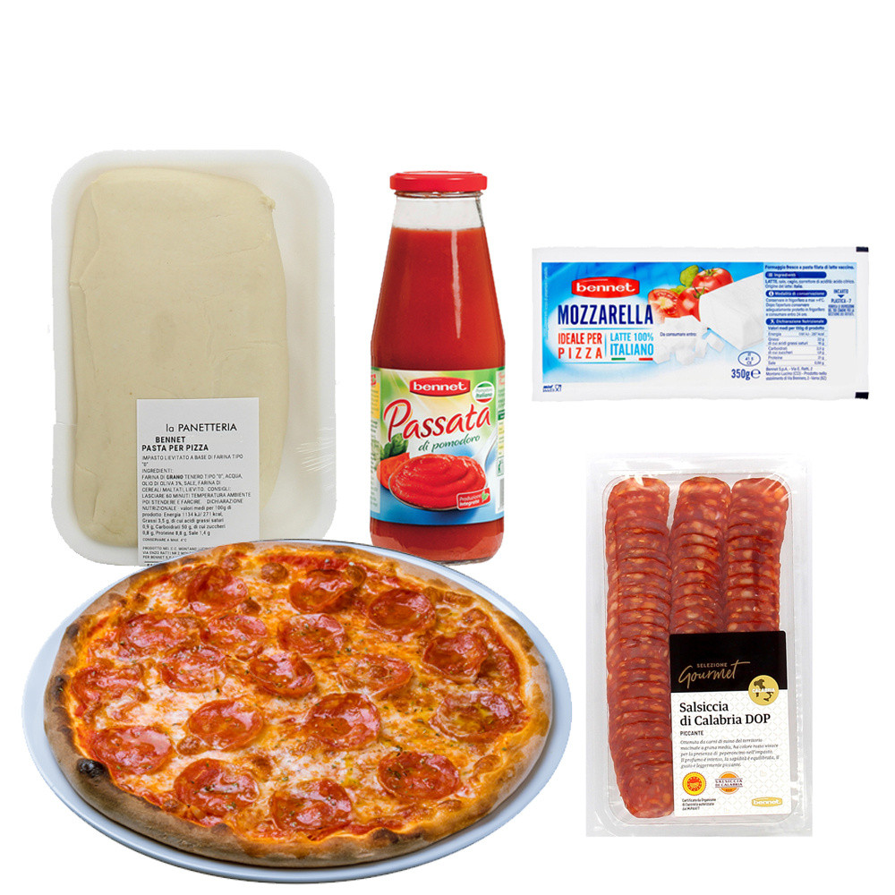 Mix per Pizza con Salsiccia Piccante Selezione Gourmet Bennet (per 2/3 persone) - Foto 1