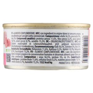 Alimento Umido Per Cane Hfc Natural Vitello Prosciutto Almo - Foto 3