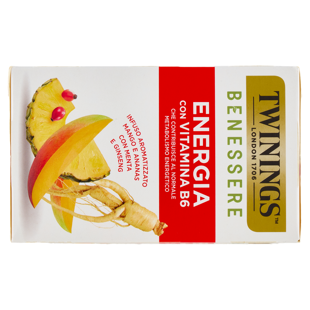 Infuso Benessere Energia Mango, Ananas, Vitamina B6 18x1,5g Twinings - Foto 3