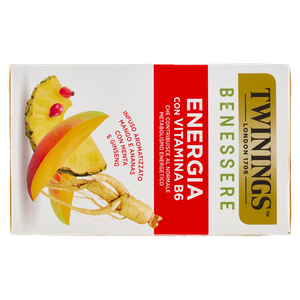 Infuso Benessere Energia Mango, Ananas, Vitamina B6 18x1,5g Twinings - Foto 3