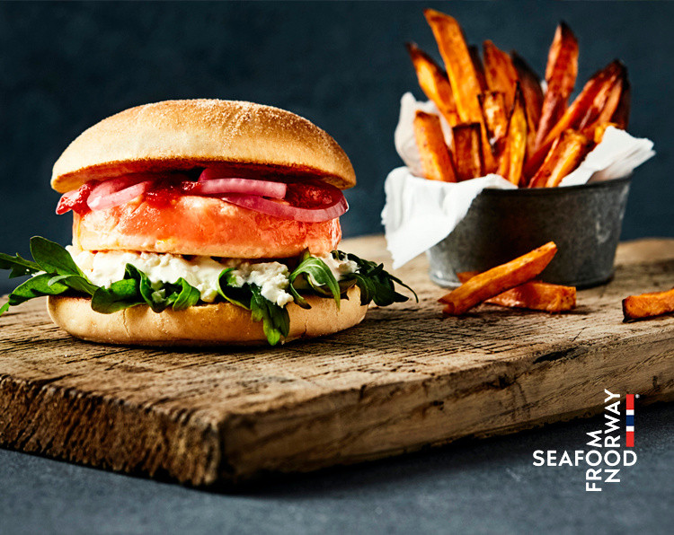 Burger di Salmone Norvegese