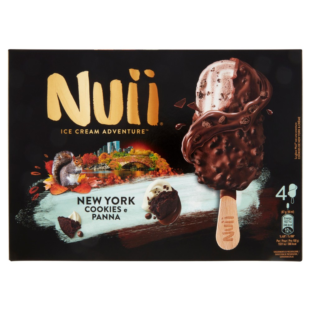 Gelato Nuii New York Cookies E Panna