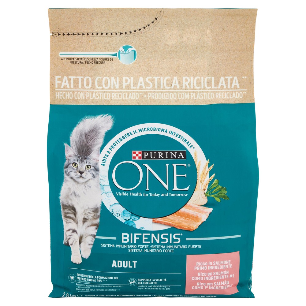 Alimento Secco Per Gatti One Adult Salmone - Foto 1