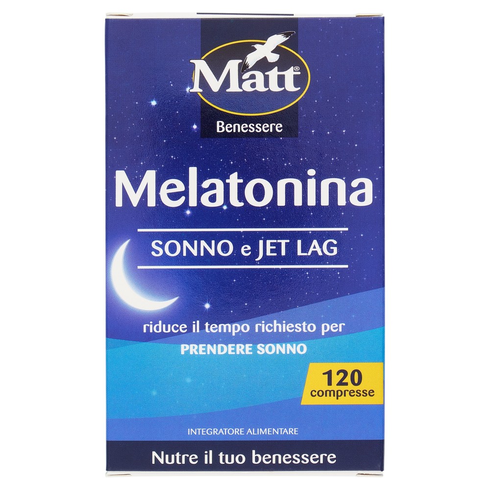 Melatonina Sonno E Jet Lag 120 Compresse Matt - Foto 1